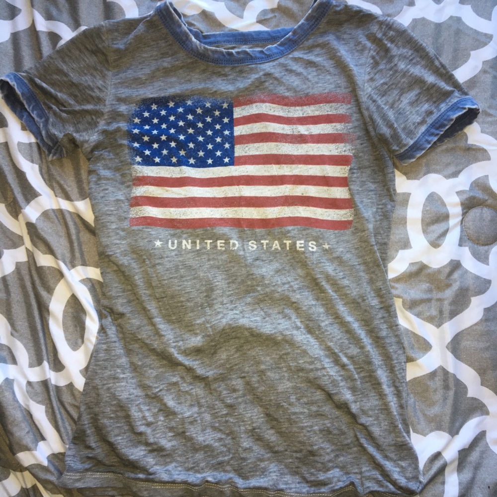 American flag tee